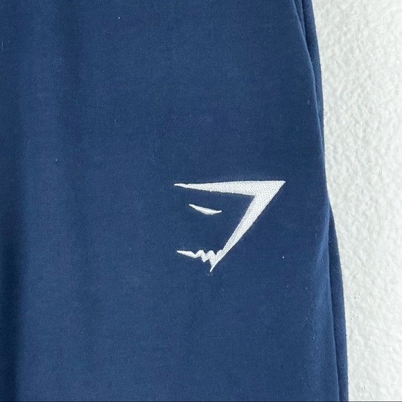 GYMSHARK Taper Leg Terry Sweatpants, Navy, Back Zipper Pocket, Size Small - Picture 2 of 7